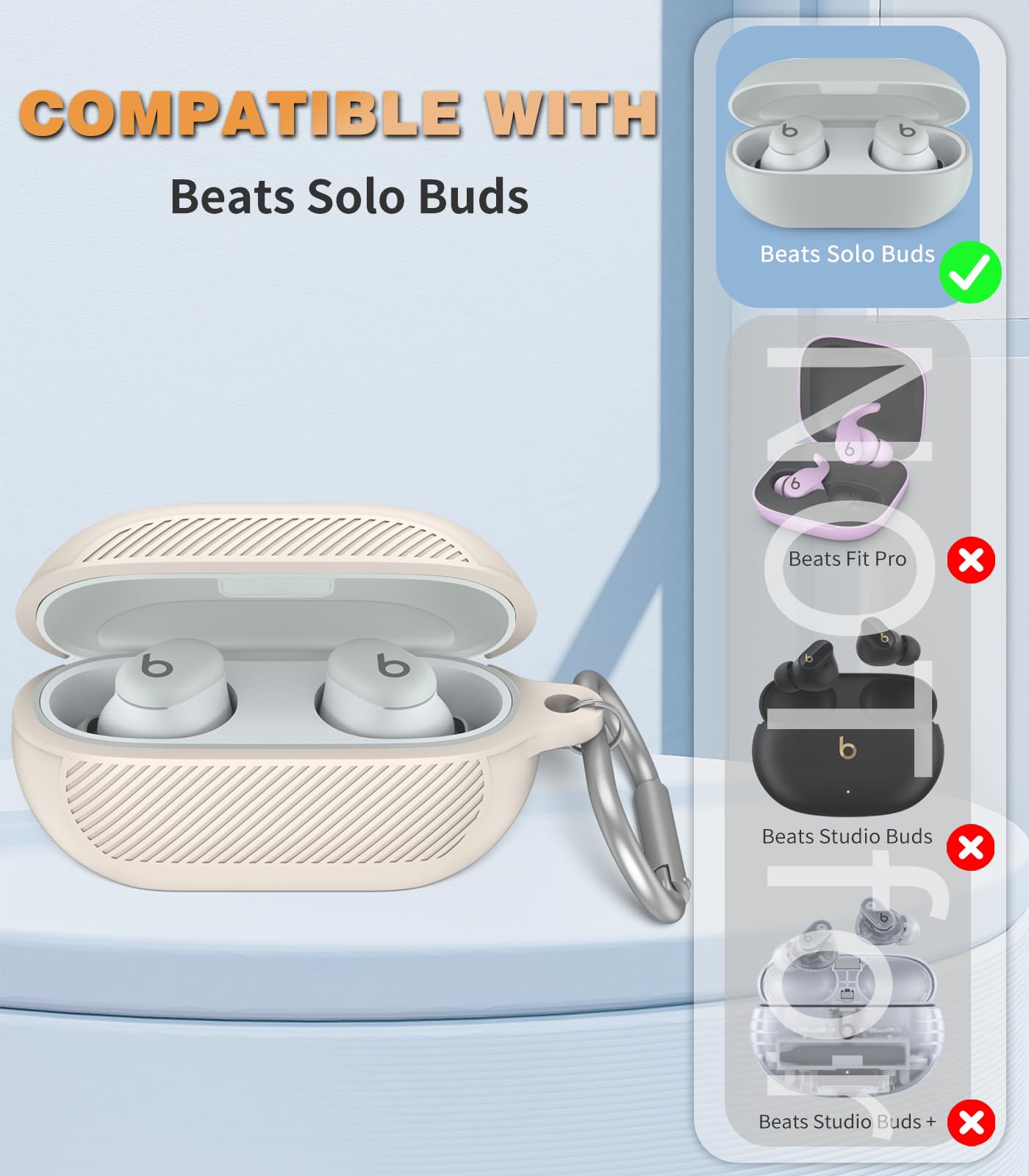 Amazon | WADVCU for Beats Solo Buds ケースカバー クリーナー